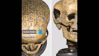 A 16th century German 'oath skull' / words SATOR, AREPO, TENET, OPERA, ROTAS