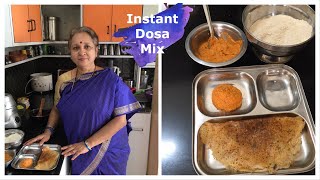 Instant Dosa Mix  !!   Easy  Readymix!!  Homemade !!