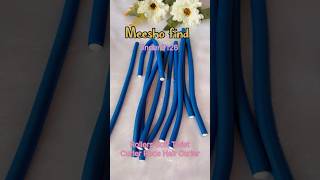 Heatless Hair Curler Meesho random find #unboxing #meesho #youtubeshorts #haircurling #shortvideo