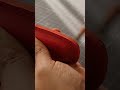 making of a handmade leather audi key case. shorts