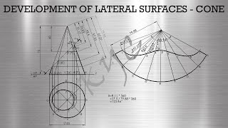 Development of Lateral surfaces of Cone in Solidworks