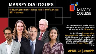 Massey Dialogues featuring former Finance Minister of Canada Bill Morneau