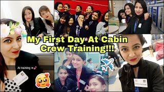 MY FIRST DAY AT CABIN CREW TRAINING!!! | Takeoff With Samreen