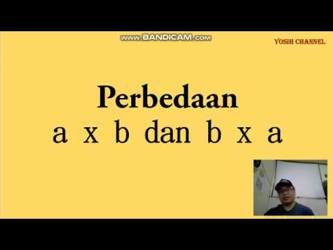 Cara Memahami Perbedaan A X B Dan B X A - YouTube