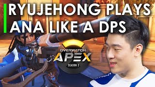 Overwatch | Lunatic Hai vs LW Blue - Ryujehong Plays Ana Like a DPS | OGN APEX S2 Esports Highlights