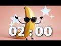 2 Minute Timer [Dancing Banana] 🍌 | Fun Animated Countdown with Music!