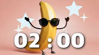 2 Minute Timer [Dancing Banana] 🍌 | Fun Animated Countdown with Music!