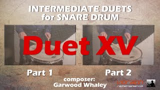 Intermediate duets for snare drum - Duet 15