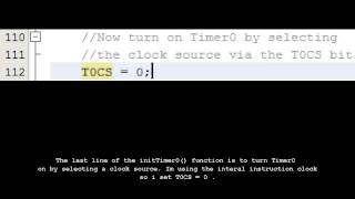 Timer0 tutorial using interrupts