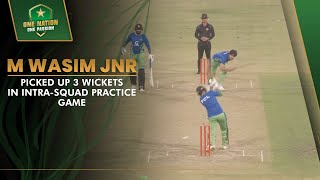 Mohammad Wasim Jnr Picked up 3️⃣ Wickets In Intra-Squad Practice Game | PCB | MA2L
