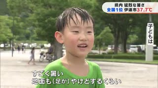 猛烈な暑さ　福島県伊達市で全国1位の37,7℃