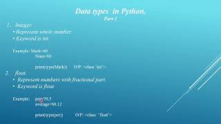 Data Types(basic) in Python | Malayalam