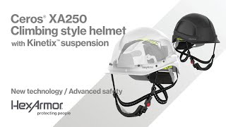 Never-before-seen Ceros® XA250 climbing style safety helmet