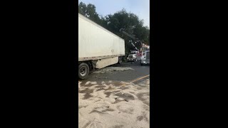 I-75 covered in Coors Light after semis collide in Hernando County