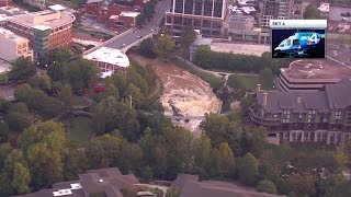 South Carolina Helene damage Sky 4 video: Falls Park