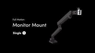 EVEO - Premium Single Arm Monitor Mount [How To Use]