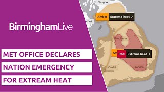 Met Office declares national emergency with first red weather warning for extreme heat