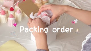 作業用40分🩷キャンドルのラッピング🕯packing order with me