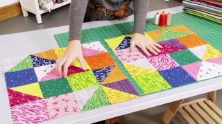 Quilt Monkey - Episode 326 - Simple Squares and Triangles Quilt