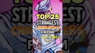 Top 25 strongest character from Jojolion #manga #top #jojosbizzareadventure #jojolion