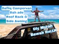 Ep6: DIY CAMPERVAN MALAYSIA | BUILDING ROOF RACK | INSTALL SIDE AWNING | DELICA #campervan #diy