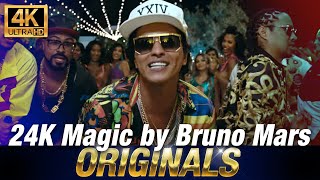"Bruno Mars - 24K Magic (Lyric Video with Custom Audio Spectrum)"