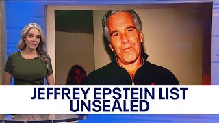 Jeffrey Epstein list: Court unseals names