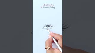 Eye easy drawing tutorial for beginners - step by step   #Creative #art #Satisfying #Shorts