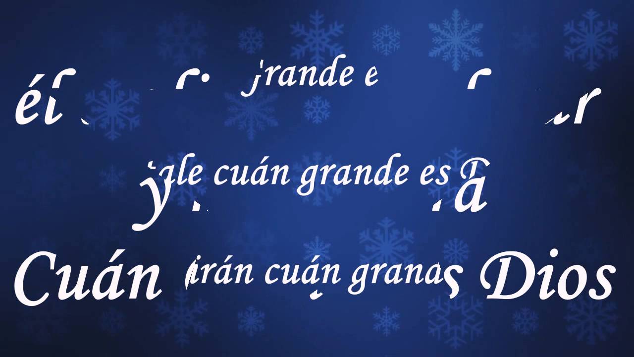 CUAN GRANDE ES DIOS LETRA - YouTube