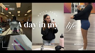 Day in the life of a college student ( realistic version ) : 7AM - 11PM/ College/ Gym