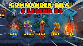 COMMANDER GILAAA! PANEN 5 HERO LEGEND B3 | BERASA MUDAH BANGET | FULL TUTOR DAPET LEGEND B3 MUDAH!