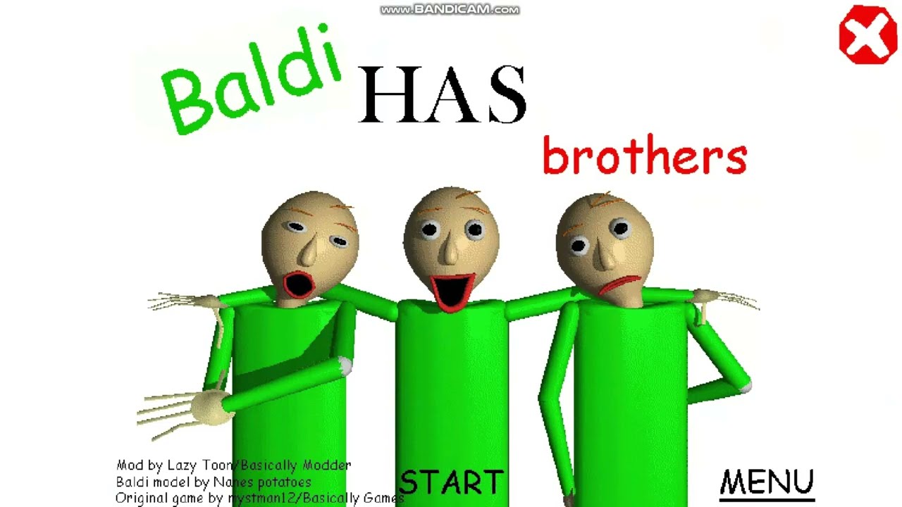 Baldi Has Brothers (3 Baldis) - Baldi's Basics Mod - YouTube