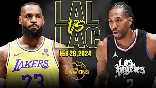 Los Angeles Lakers vs Los Angeles Clippers Full Game Highlights | February 28, 2024 | FreeDawkins