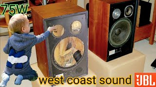 JBL L166 L 166 Horizon vintage speaker  system review what is inside  and style