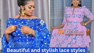 NEW DESIGNS OF BEAUTIFUL AND STYLISH LACE DRESS STYLES FOR BEAUTIFUL WOMEN