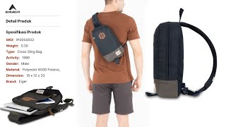 EIGER DIARIO 2.0 SLING GETAWAY || REVIEW CROSS SLING BAG EIGER || 910004502