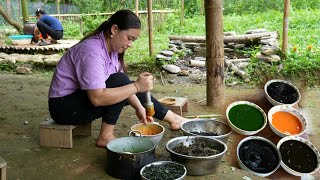 Making Floating Cake From 3 Natural Leaf Colors - Goes to market sell - Lý Thị Ca