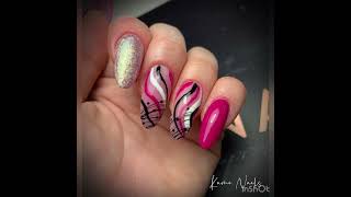 How To | SIMPLE NAIL ART - Fuchsia Nails - GEL NAILS| Kami Nails