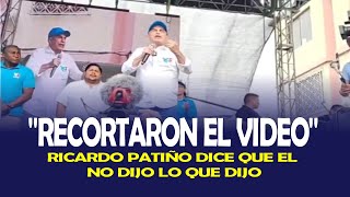 RICARDO PATIÑO DICE QUE CORTARON EL VIDEO QUE EL NO DIJO QUE RAFAEL CORREA REGRESARÍA SI GANA LUISA