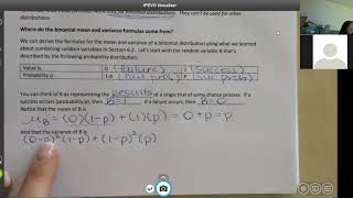Stats 12 7 Video Notes Part 1