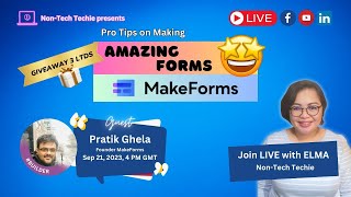 🎉 Live: Create Stunning Forms Easily - Pro Tips from MakeForms Founder! 🛠️