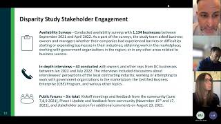 Disparity Study Public Presentation – Study Overview - April 18, 2023