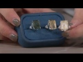 emerald cut rutilated quartz sterling silver ring 9.00 ct on qvc