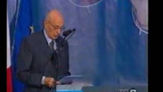 Giorgio Napolitano at the ITCILO - RAI TGR Piemonte (television news)