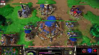 Warcraft III - vs Crafty (level 35 Night Elft) 4th time