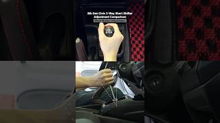 ACUiTY 8th Gen. Civic Short Shifter Adjustment Comparison (3-Way Adjustable)