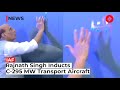 C295 Aircraft India: Rajnath Singh Inducts C-295 MW Transport Aircraft Into IAF