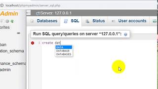 How to Create a Database from a Script in PHPmyAdmin