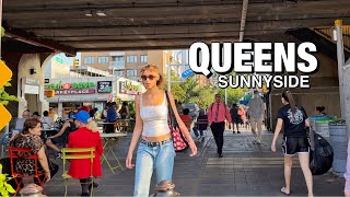 New York City Virtual Walking Tour - QUEENS - Sunnyside Queens NYC Walking Tour in Summer 2023