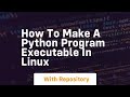 how to make a python program executable in linux
